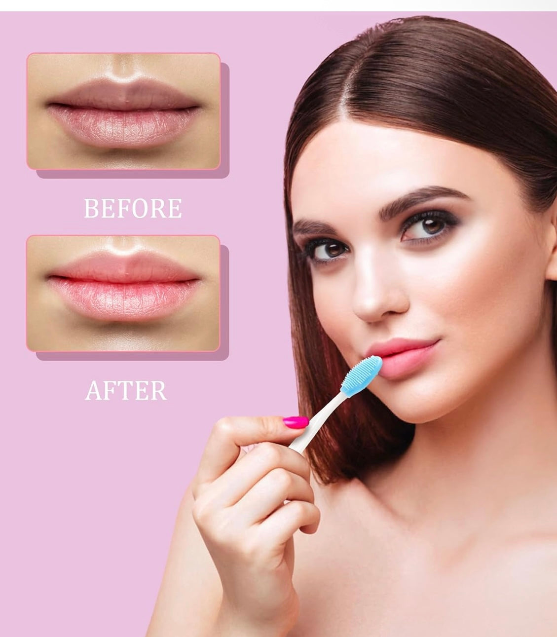 Lip scrub brush silicone