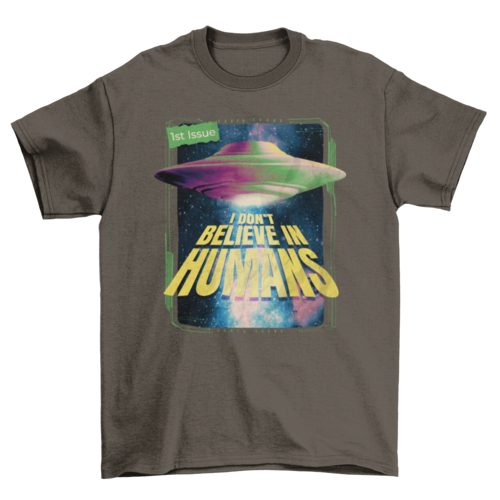 Funny alien psd t-shirt