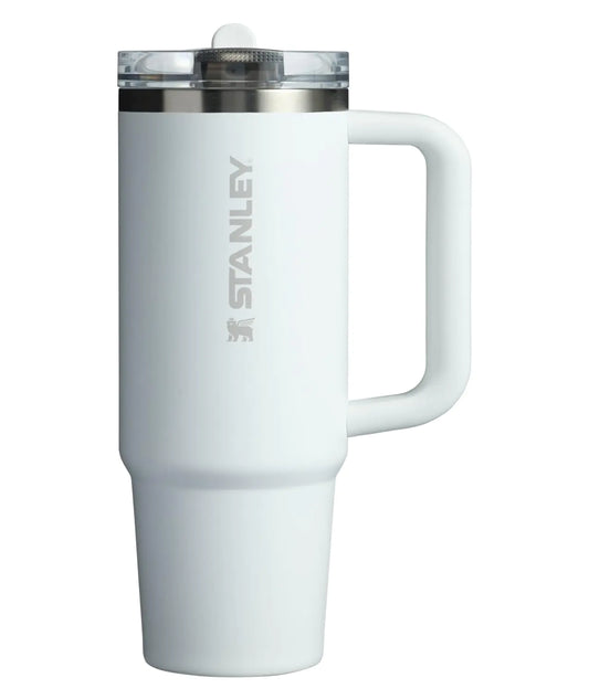 Stanley Quencher ProTour Flip Straw Tumbler with Leakproof Lid 30 oz | Built-In Straw & Handle | Cupholder Compatible for Travel | Insulated Stainless Steel Cup | BPA-Free | Frost Solid