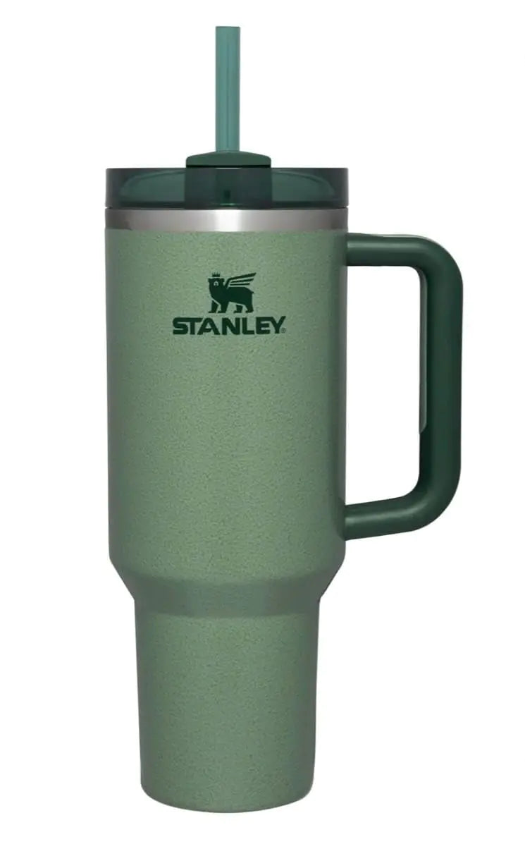 STANLEY THE QUENCHER H2.0 FLOWSTATE TUMBLER | 40 OZ HAMMERTONE GREEN LIMITED EDITION