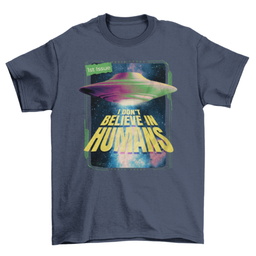 Funny alien psd t-shirt