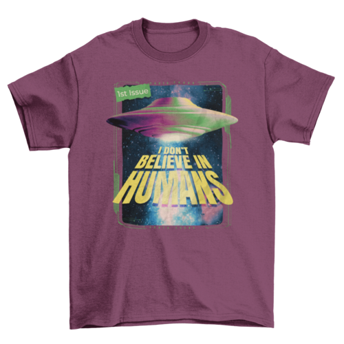 Funny alien psd t-shirt