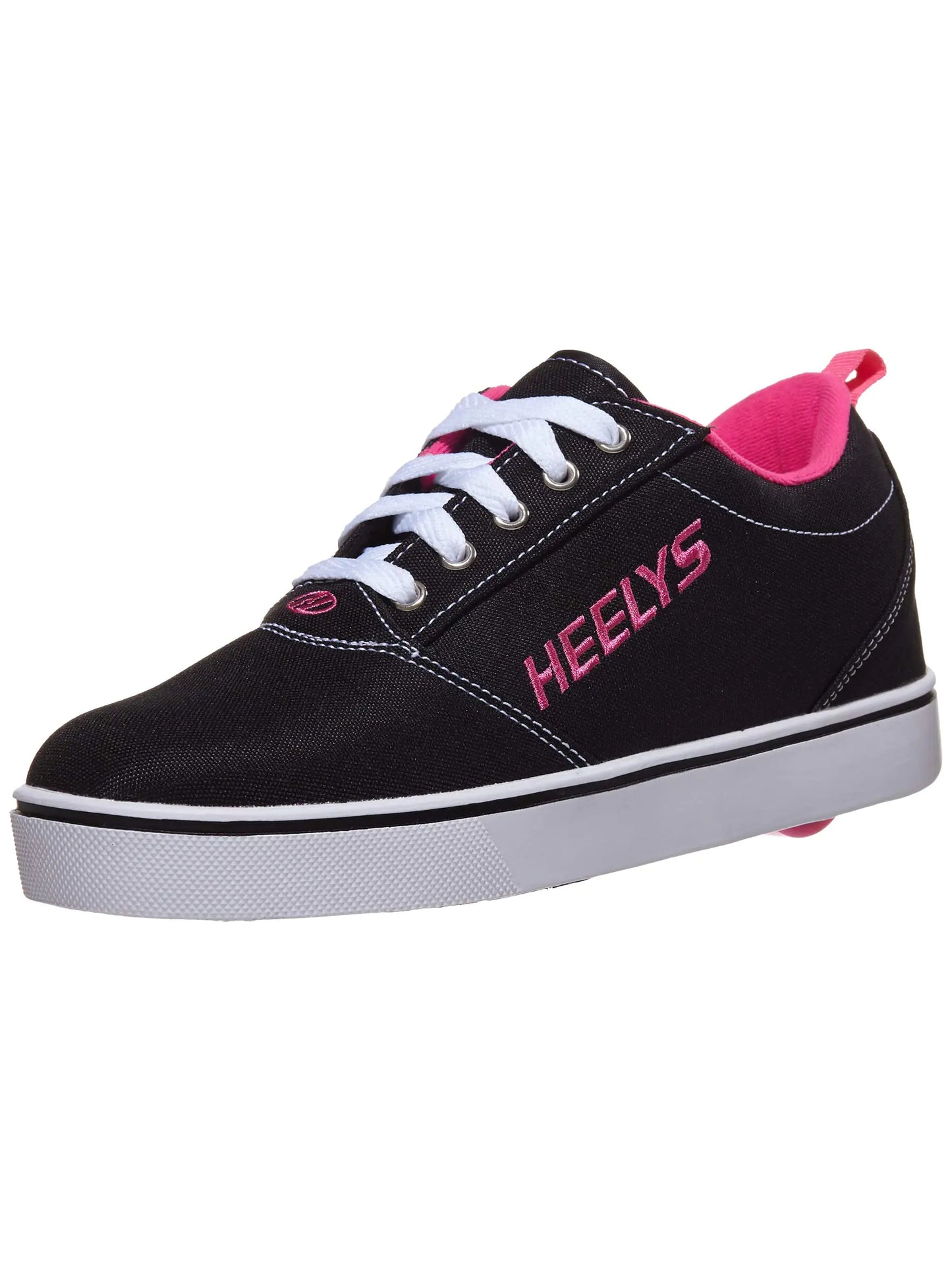 HEELYS Girls Pro 20 (Little Kid/Big Kid/Adult) Black/White/Pink 1 Little Kid M