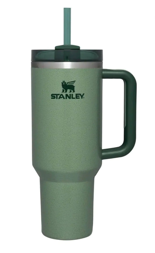 STANLEY THE QUENCHER H2.0 FLOWSTATE TUMBLER | 40 OZ HAMMERTONE GREEN LIMITED EDITION